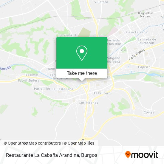 mapa Restaurante La Cabaña Arandina