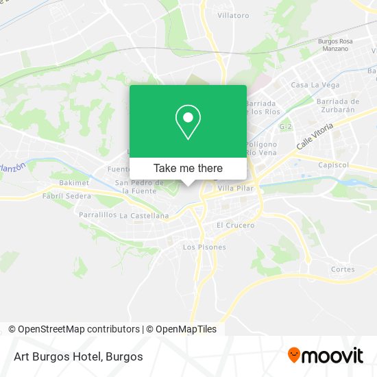 Art Burgos Hotel map