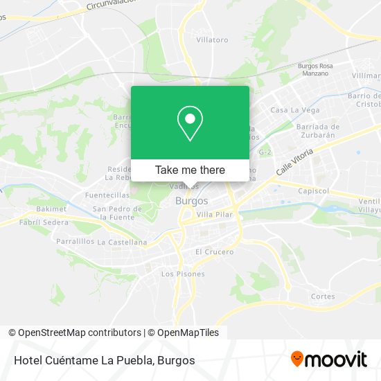 Hotel Cuéntame La Puebla map