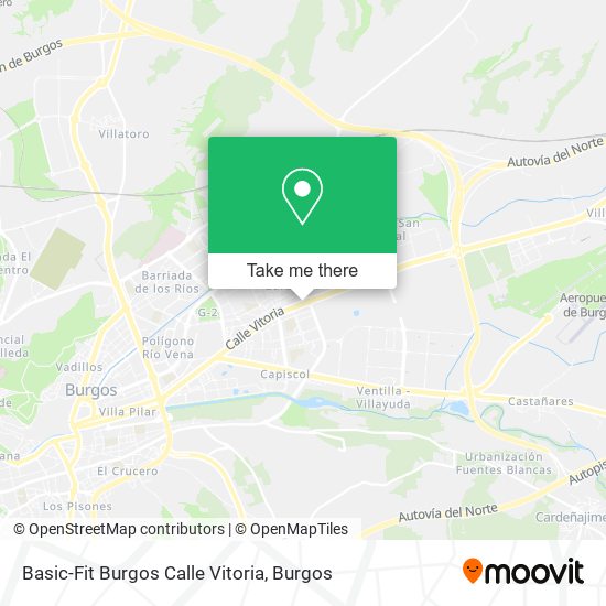 mapa Basic-Fit Burgos Calle Vitoria