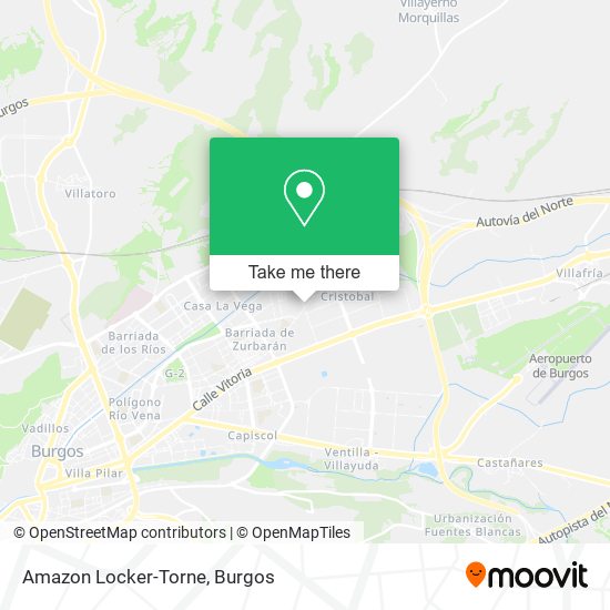 mapa Amazon Locker-Torne