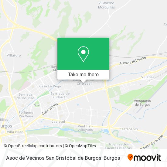 mapa Asoc de Vecinos San Cristóbal de Burgos
