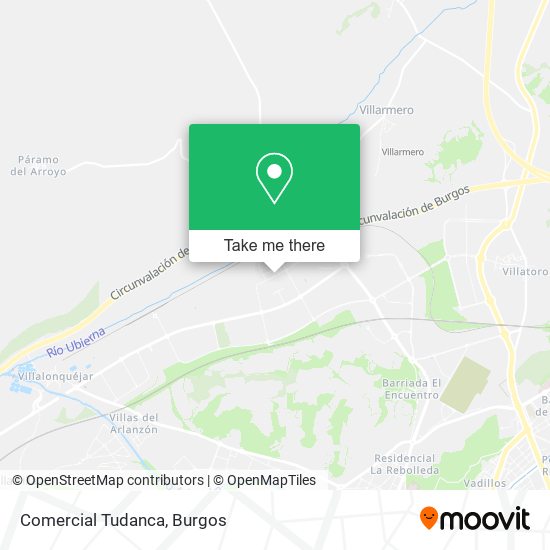 Comercial Tudanca map