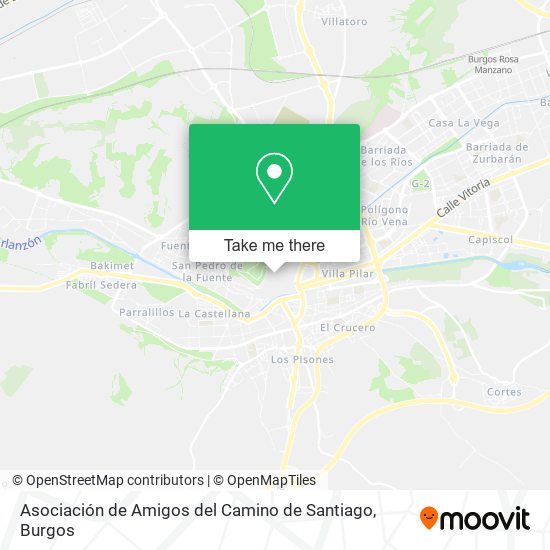 Asociación de Amigos del Camino de Santiago map