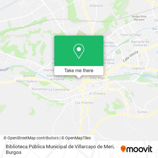 Biblioteca Pública Municipal de Villarcayo de Meri map