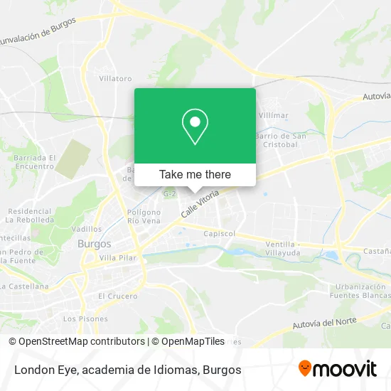 London Eye, academia de Idiomas map