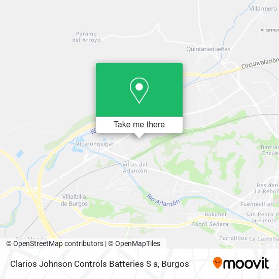 Clarios Johnson Controls Batteries S a map