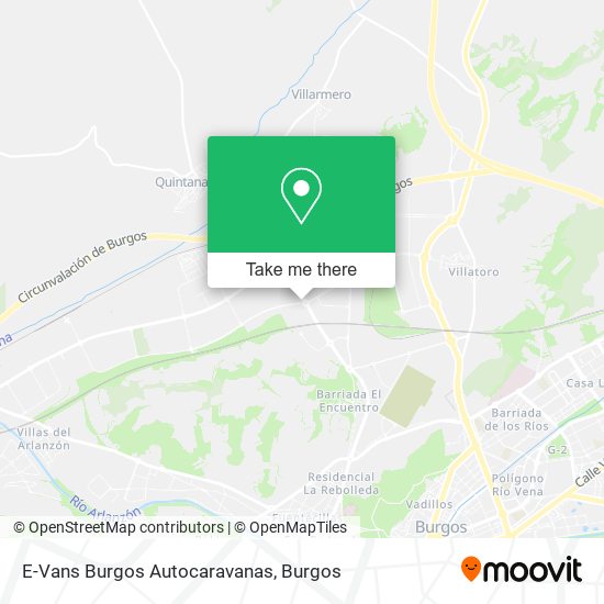 E-Vans Burgos Autocaravanas map