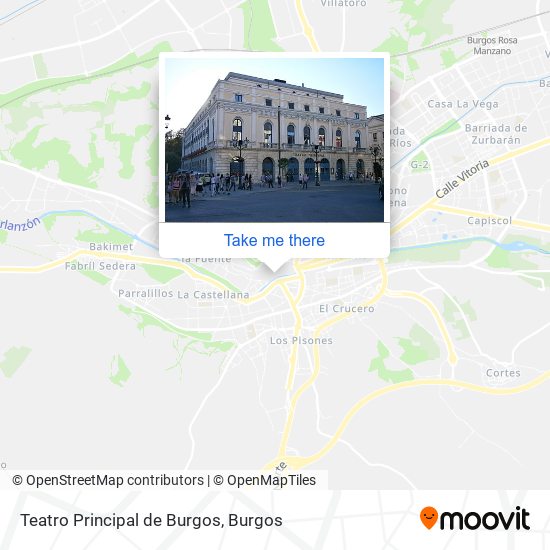 mapa Teatro Principal de Burgos