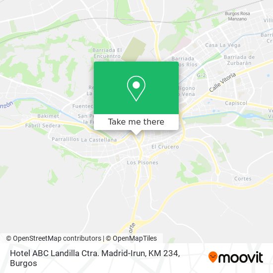 mapa Hotel ABC Landilla Ctra. Madrid-Irun, KM 234