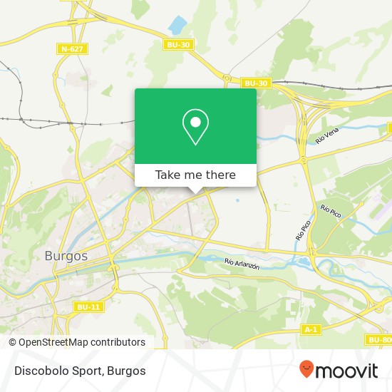 Discobolo Sport map