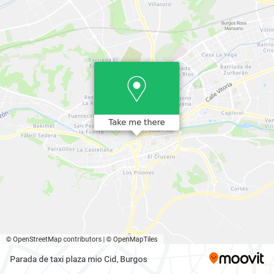 mapa Parada de taxi plaza mio Cid