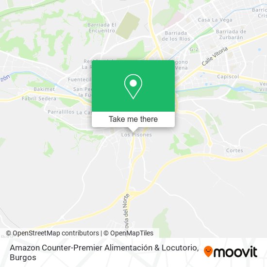 Amazon Counter-Premier Alimentación & Locutorio map