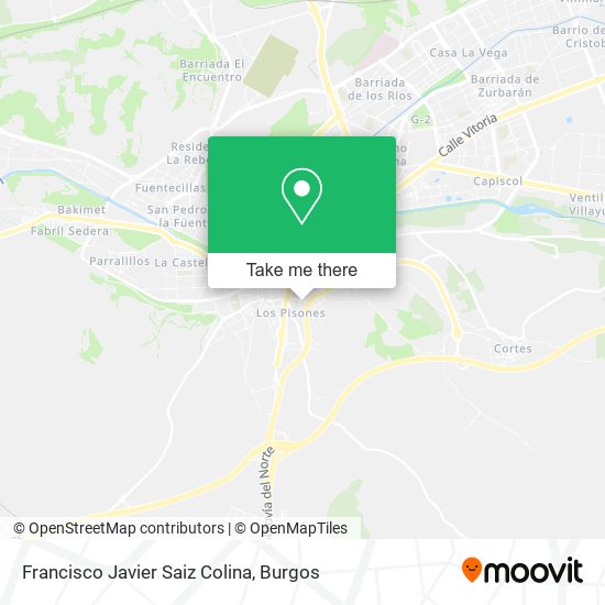Francisco Javier Saiz Colina map