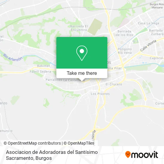 Asociacion de Adoradoras del Santísimo Sacramento map