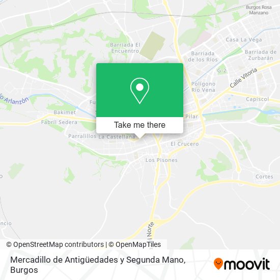 mapa Mercadillo de Antigüedades y Segunda Mano