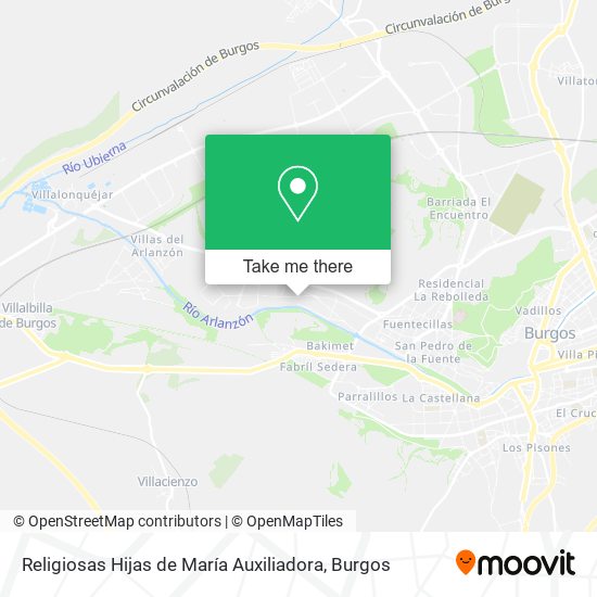 Religiosas Hijas de María Auxiliadora map