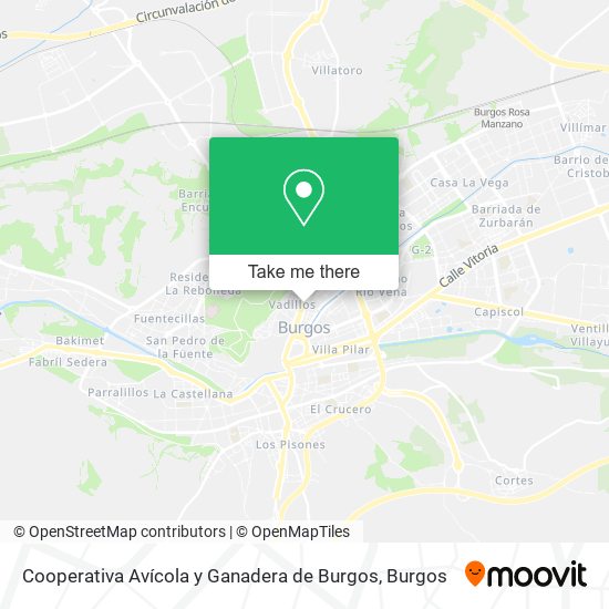 Cooperativa Avícola y Ganadera de Burgos map