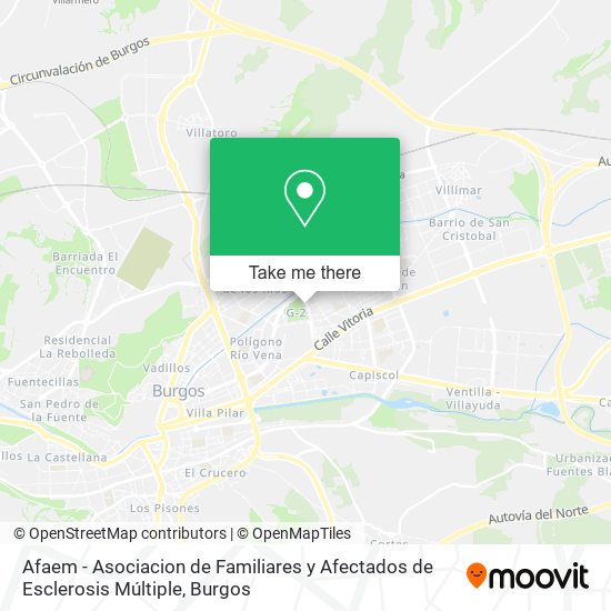 Afaem - Asociacion de Familiares y Afectados de Esclerosis Múltiple map