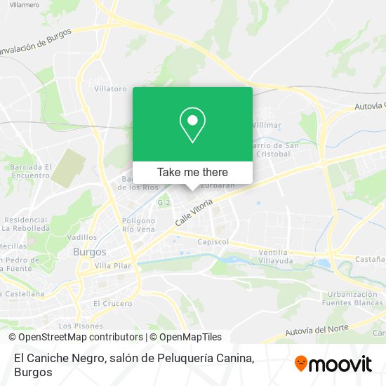 El Caniche Negro, salón de Peluquería Canina map