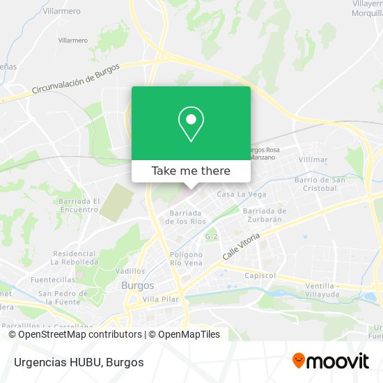 Urgencias HUBU map
