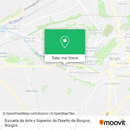 Escuela de Arte y Superior de Diseño de Burgos map