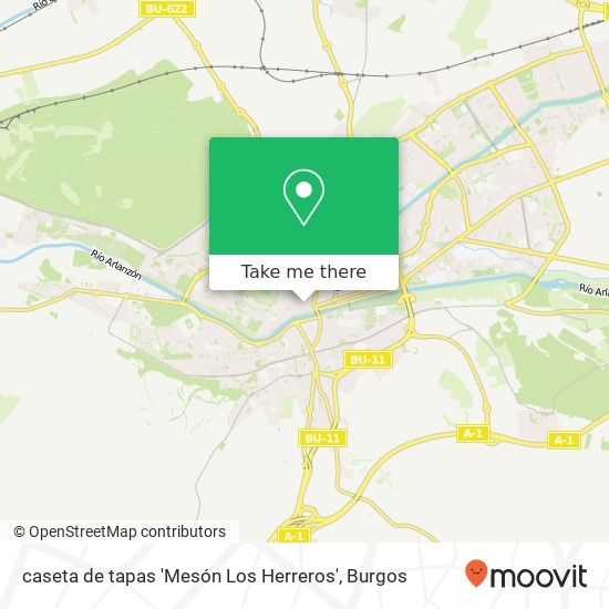 caseta de tapas 'Mesón Los Herreros' map