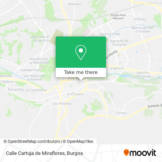 Calle Cartuja de Miraflores map