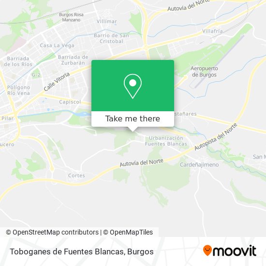 Toboganes de Fuentes Blancas map