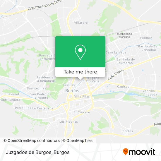 Juzgados de Burgos map