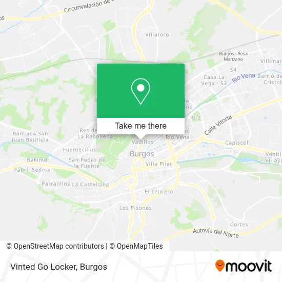 Vinted Go Locker map