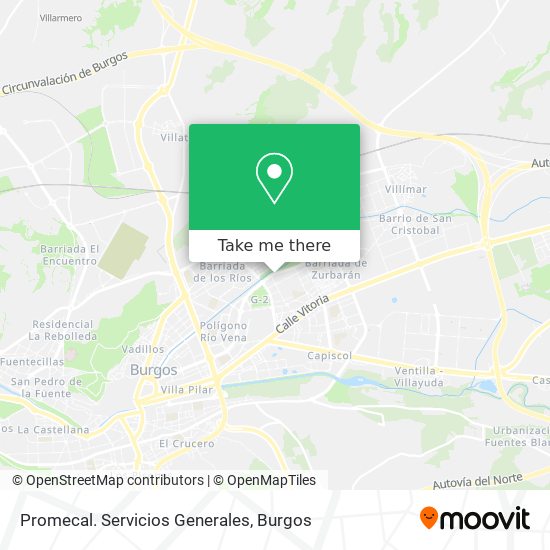 Promecal. Servicios Generales map