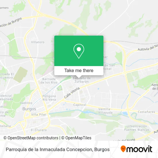 mapa Parroquia de la Inmaculada Concepcion