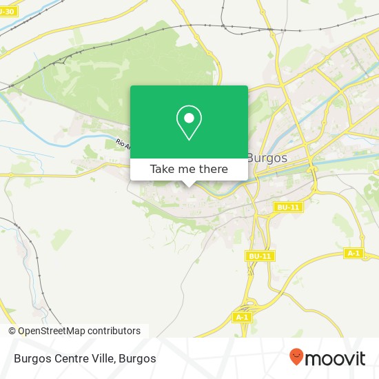 Burgos Centre Ville map