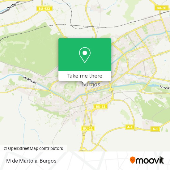 M de Martola map