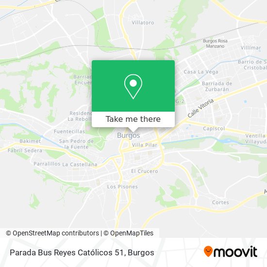 Parada Bus Reyes Católicos 51 map