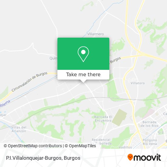 P.I.Villalonquejar-Burgos map