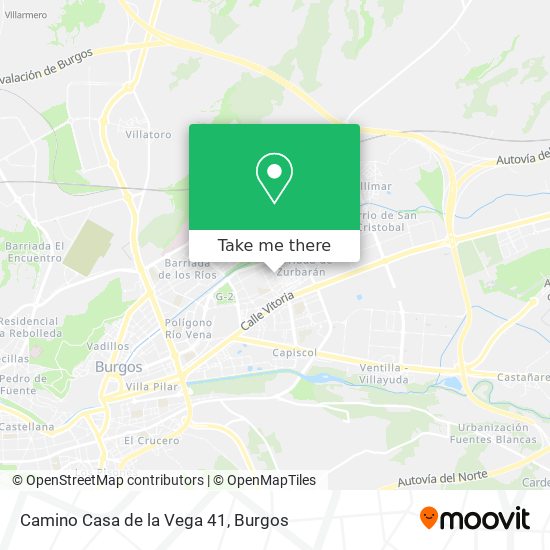 Camino Casa de la Vega 41 map