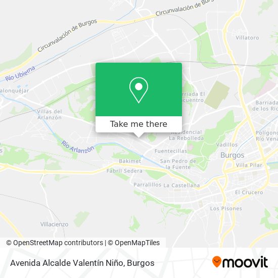 mapa Avenida Alcalde Valentín Niño