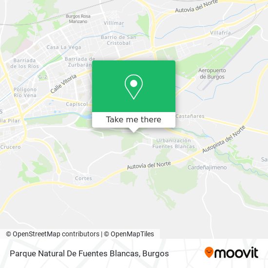 Parque Natural De Fuentes Blancas map