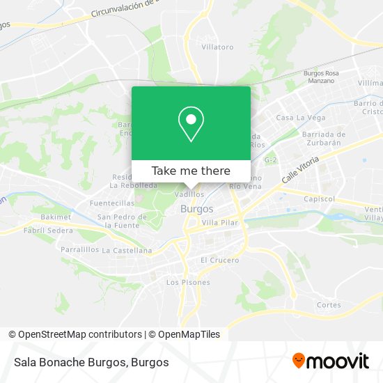 Sala Bonache Burgos map