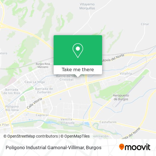 Polígono Industrial Gamonal-Villímar map