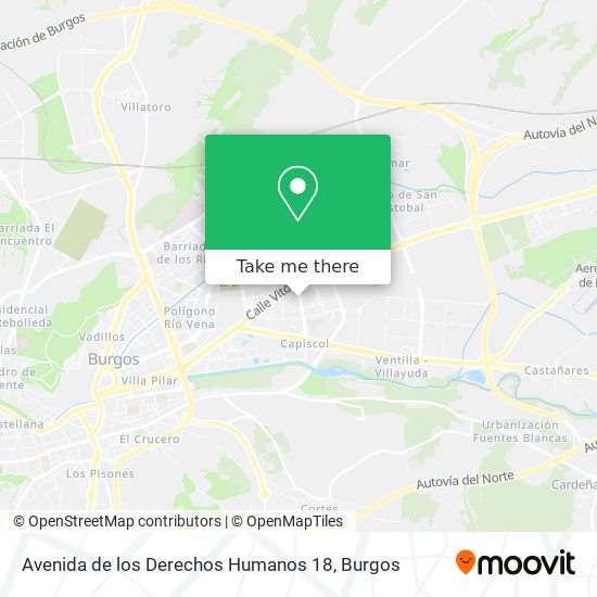 Avenida de los Derechos Humanos 18 map