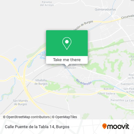 Calle Puente de la Tabla 14 map