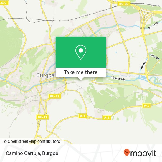 Camino Cartuja map
