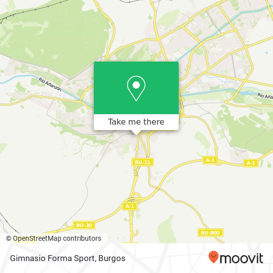 Gimnasio Forma Sport map