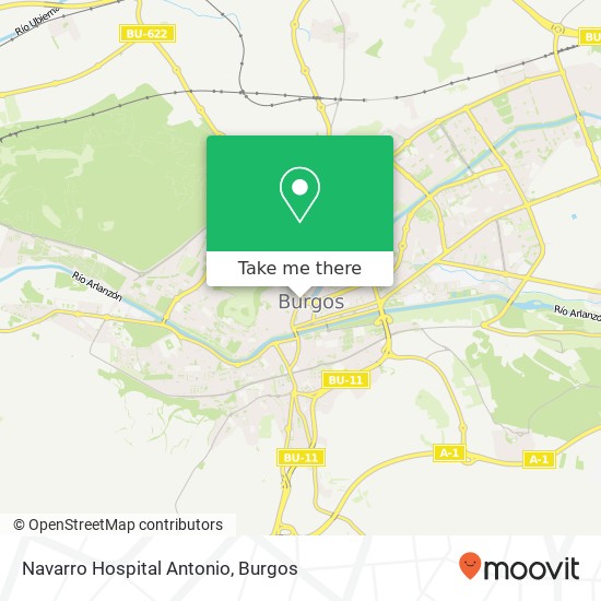 Navarro Hospital Antonio map