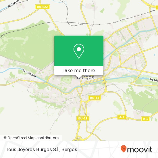 Tous Joyeros Burgos S.l. map