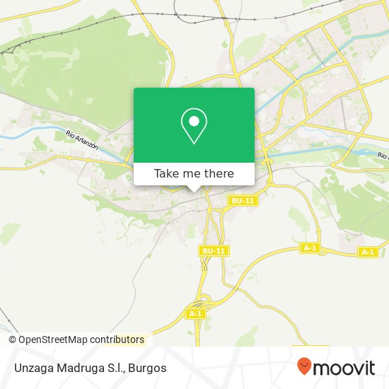 Unzaga Madruga S.l. map