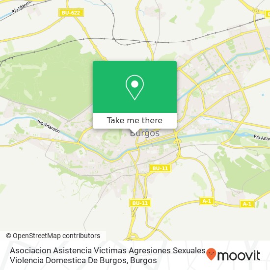 Asociacion Asistencia Victimas Agresiones Sexuales Violencia Domestica De Burgos map